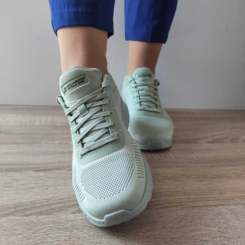 PANTOFI SPORT DAMA SKECHERS 117209 SAGE - imagine 4