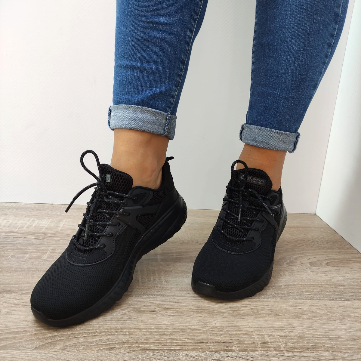 PANTOFI SPORT DAMA SKECHERS 117237 NEGRI - imagine 4