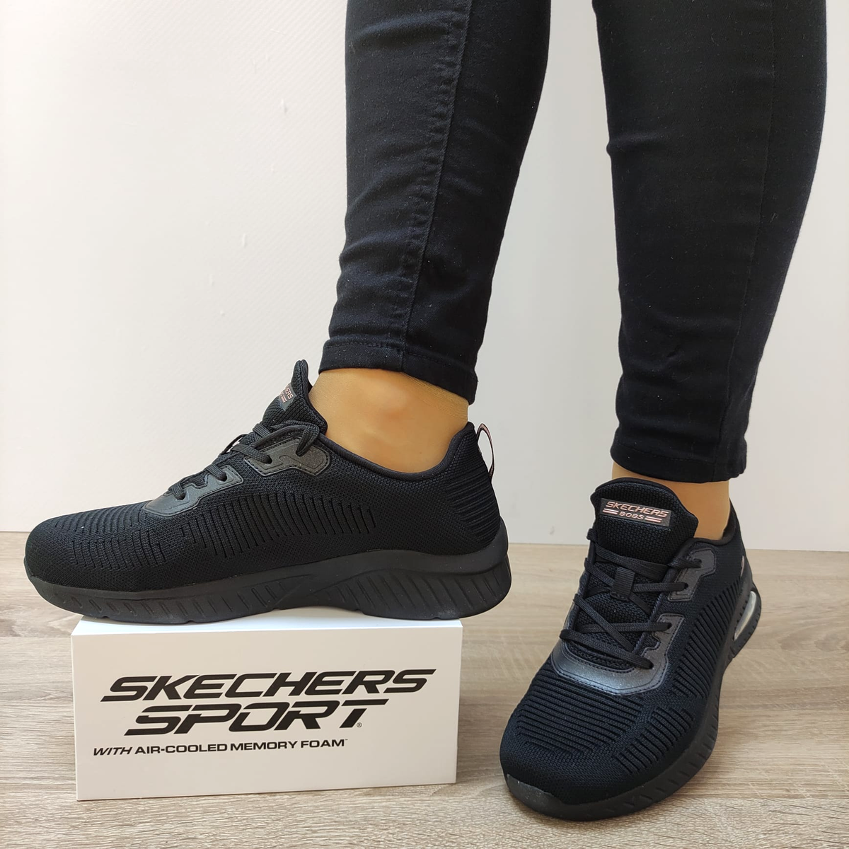 PANTOFI SPORT DAMA SKECHERS 117378 BBK - imagine 5