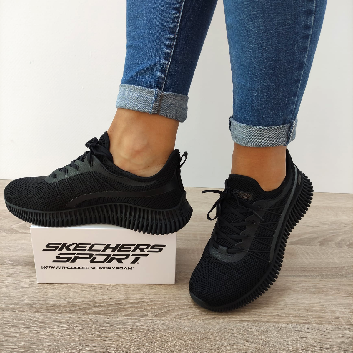 PANTOFI SPORT DAMA SKECHERS 117417 BBK - imagine 3