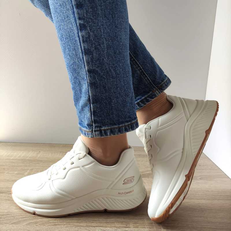 PANTOFI SPORT DAMA SKECHERS 117560 WHT - imagine 2