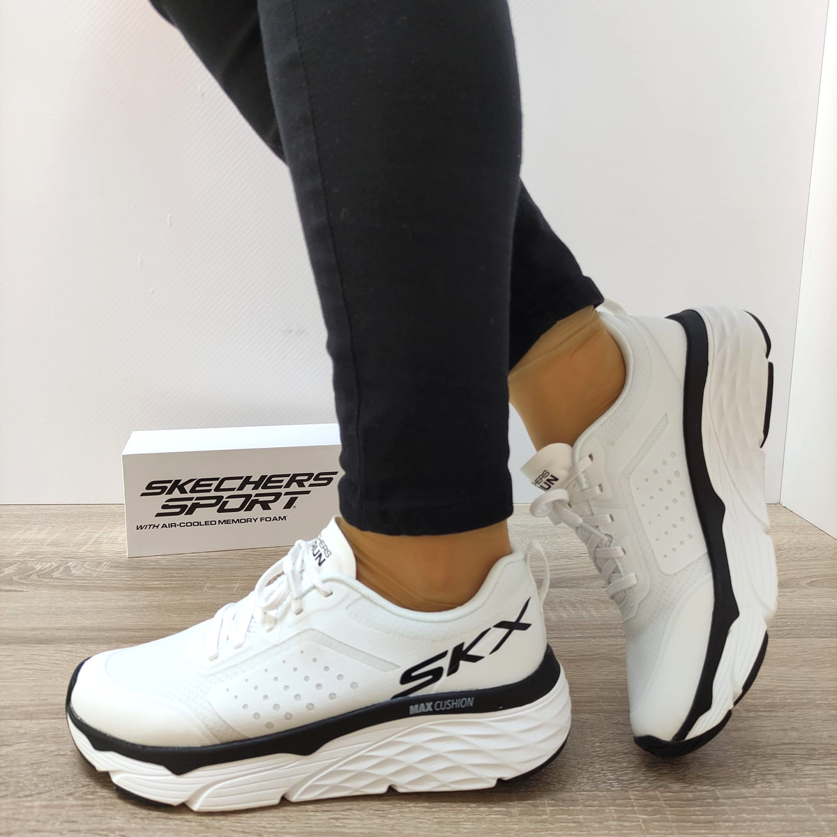 PANTOFI SPORT DAMA SKECHERS 128575 WBK - imagine 3