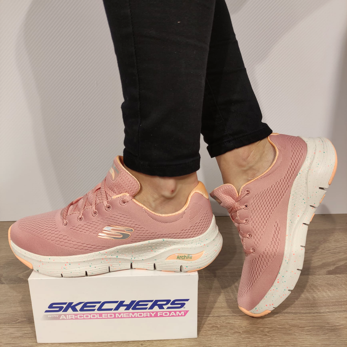 PANTOFI SPORT DAMA SKECHERS 149566 PKMT - imagine 2