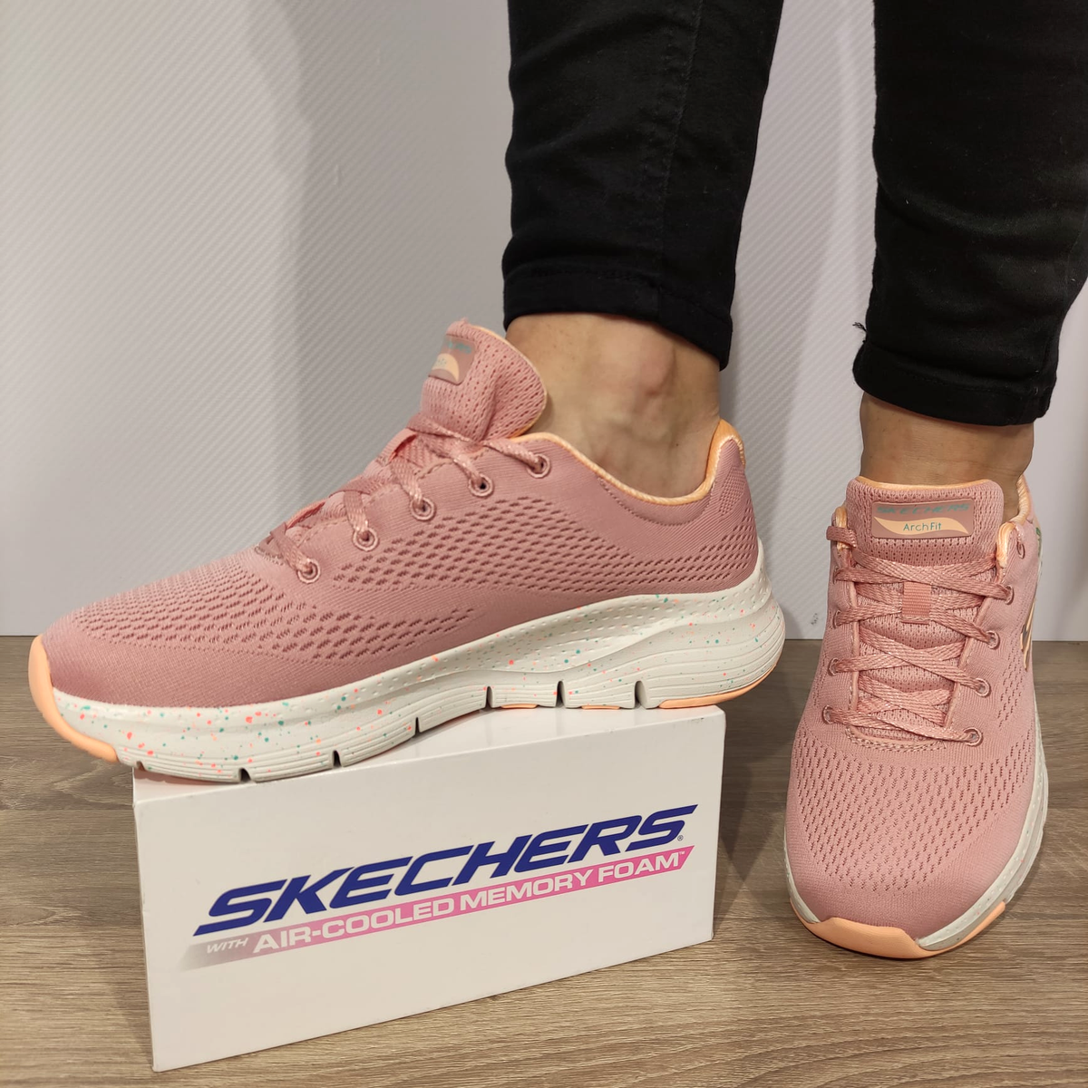 PANTOFI SPORT DAMA SKECHERS 149566 PKMT - imagine 3