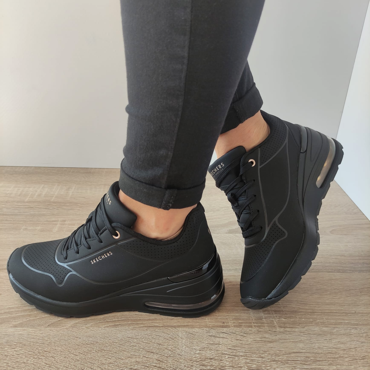 PANTOFI SPORT DAMA SKECHERS 155401 BBK - imagine 2