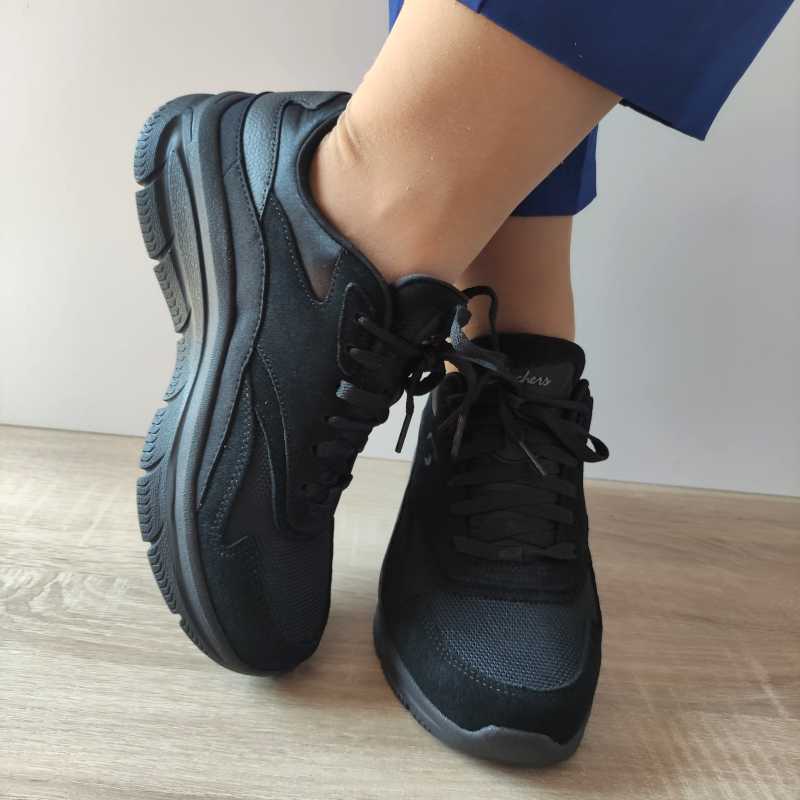 PANTOFI SPORT DAMA SKECHERS 158590 BBK - imagine 4