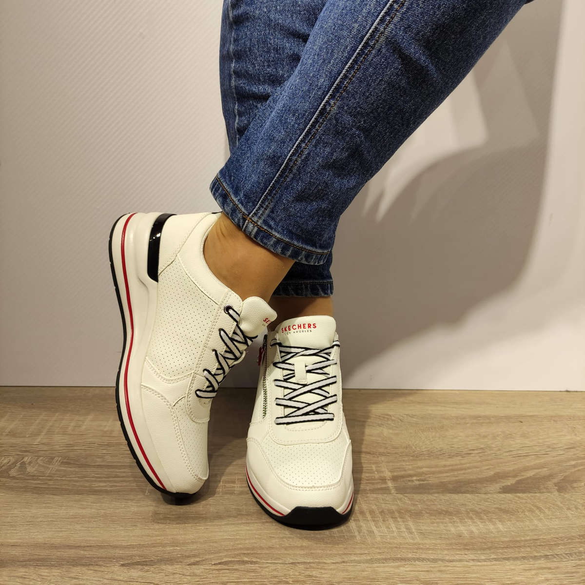 PANTOFI SPORT DAMA SKECHERS 177335 WHT - imagine 5