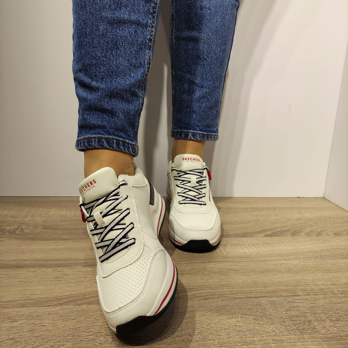 PANTOFI SPORT DAMA SKECHERS 177335 WHT - imagine 6
