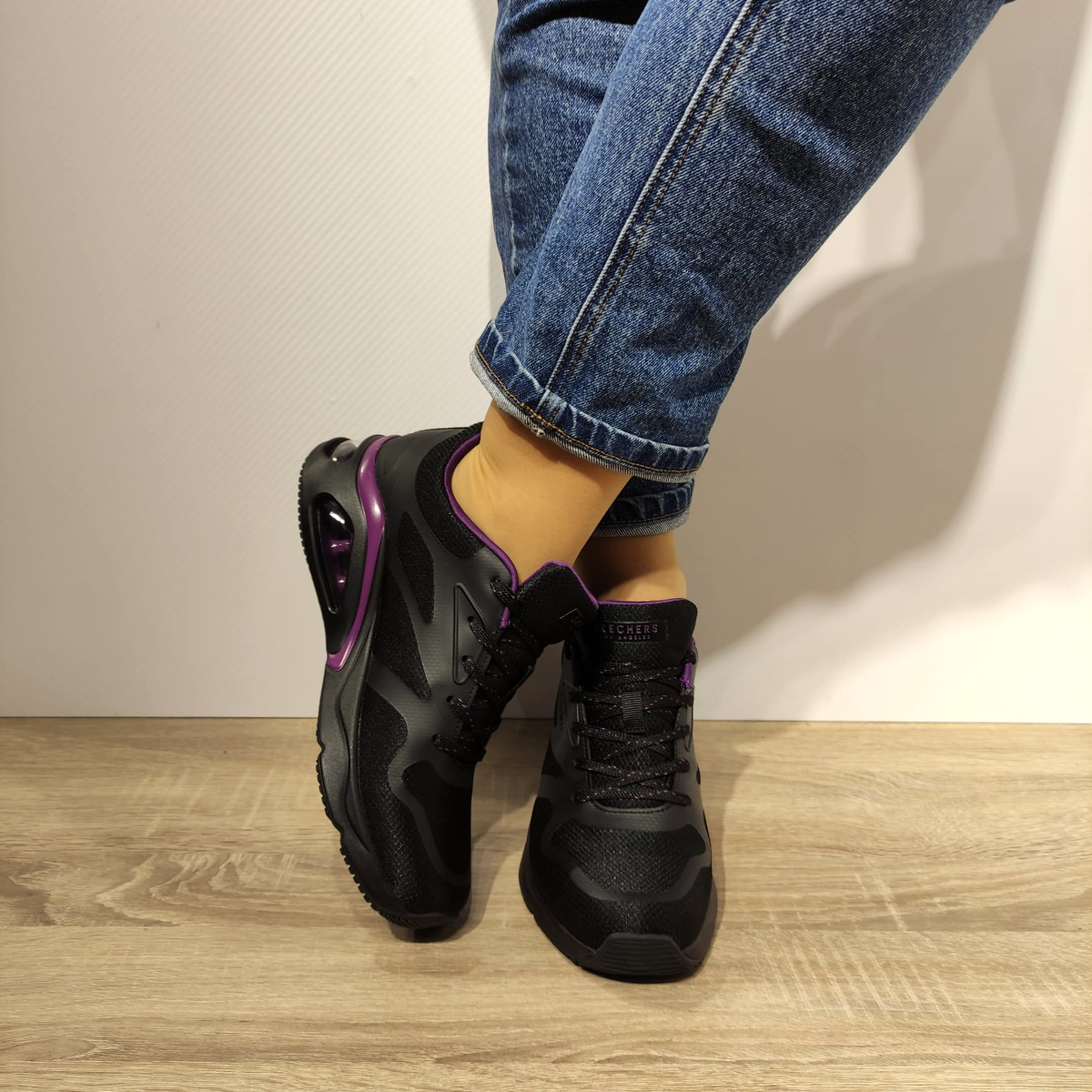 PANTOFI SPORT DAMA SKECHERS 177421 BBK - imagine 5