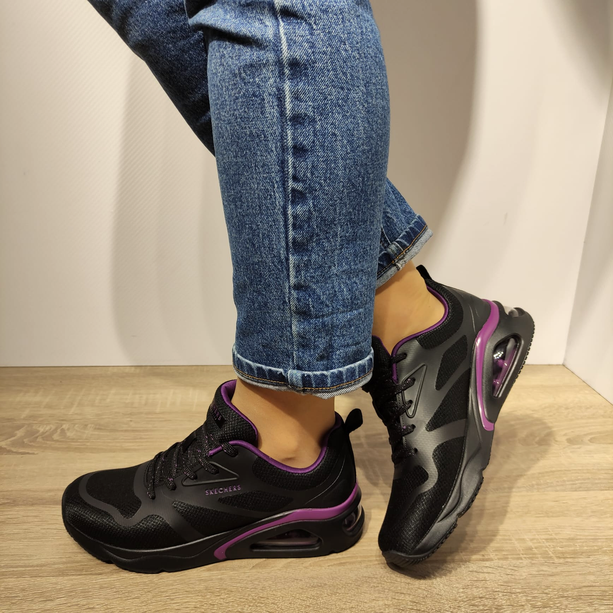 PANTOFI SPORT DAMA SKECHERS 177421 BBK - imagine 2