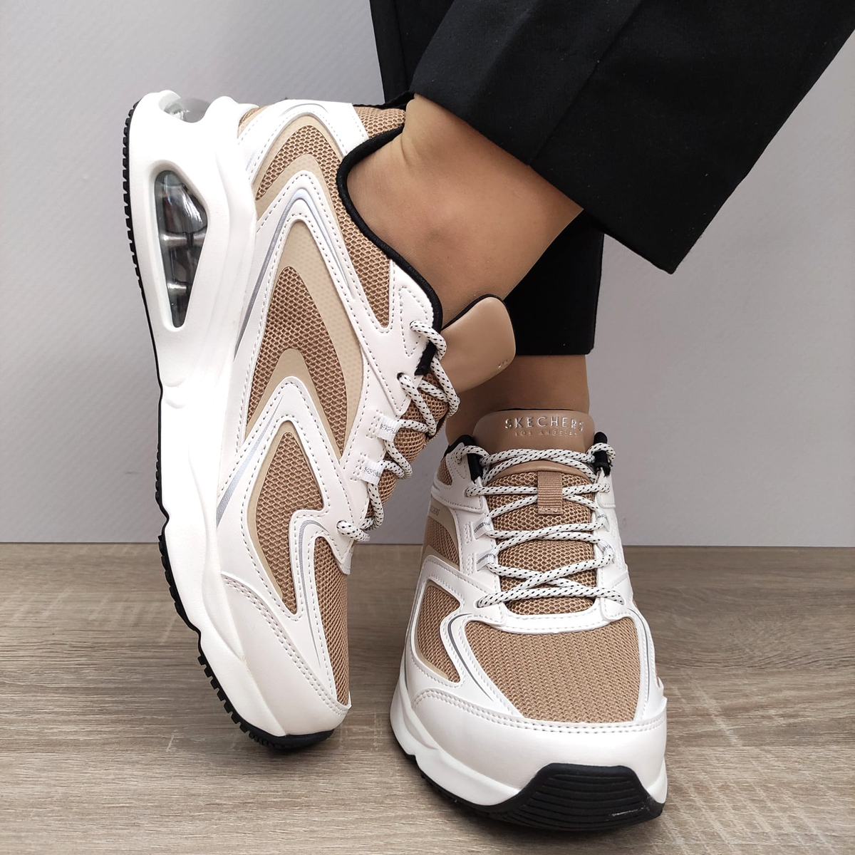PANTOFI SPORT DAMA SKECHERS 177421 WTAN - imagine 3