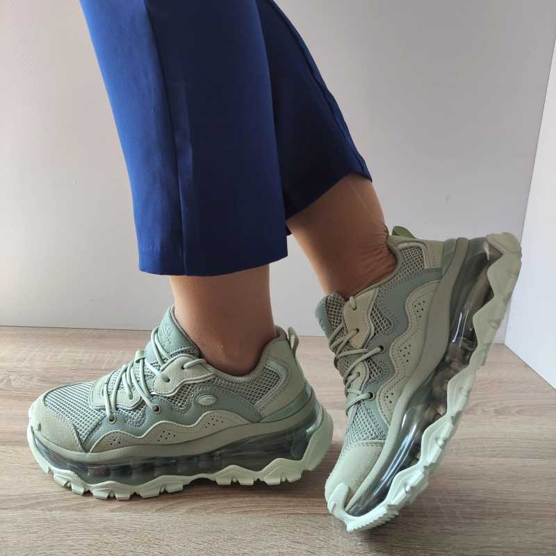 PANTOFI SPORT DAMA SKECHERS 177935 SAGE - imagine 2