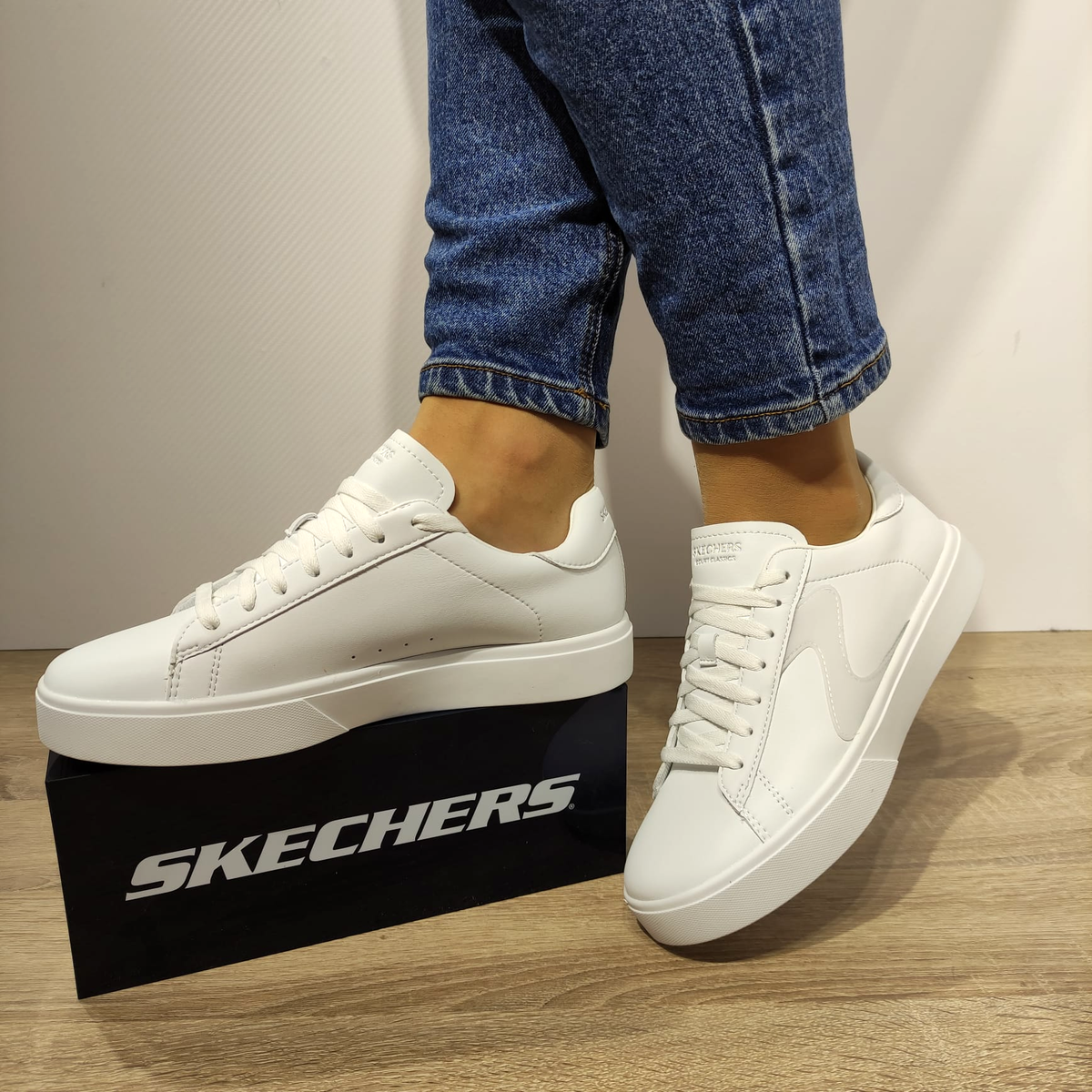 PANTOFI SPORT DAMA SKECHERS 185000 W - imagine 3