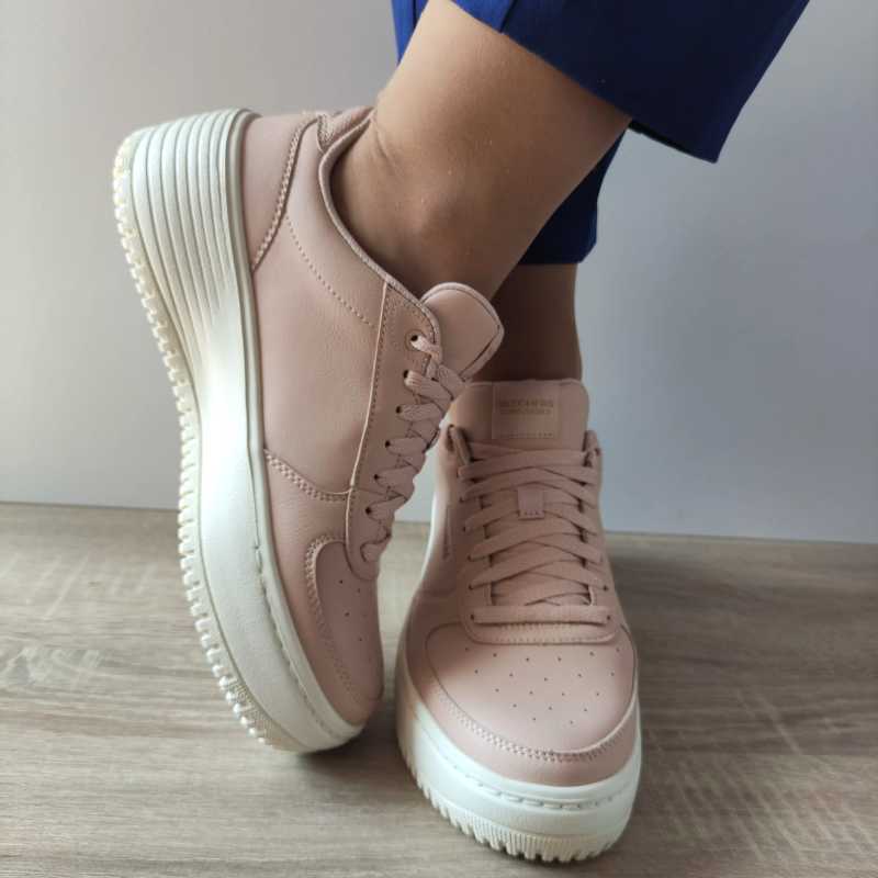 PANTOFI SPORT DAMA SKECHERS 185110 NUDE - imagine 4