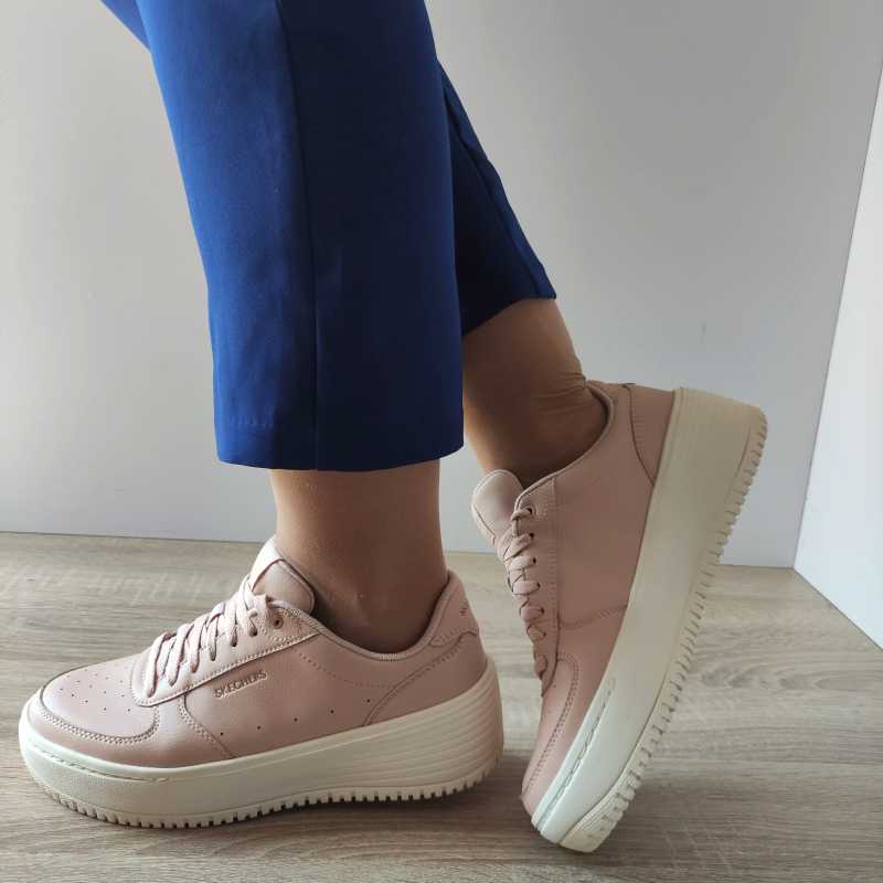 PANTOFI SPORT DAMA SKECHERS 185110 NUDE - imagine 2