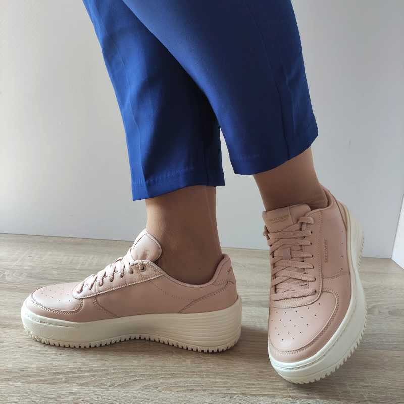 PANTOFI SPORT DAMA SKECHERS 185110 NUDE - imagine 3
