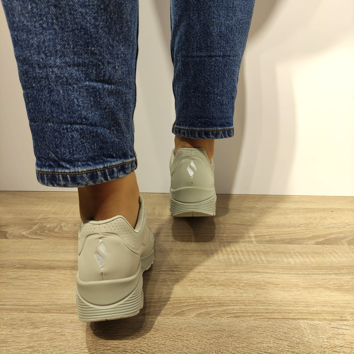 PANTOFI SPORT DAMA SKECHERS 73690 OFF WHITE - imagine 4