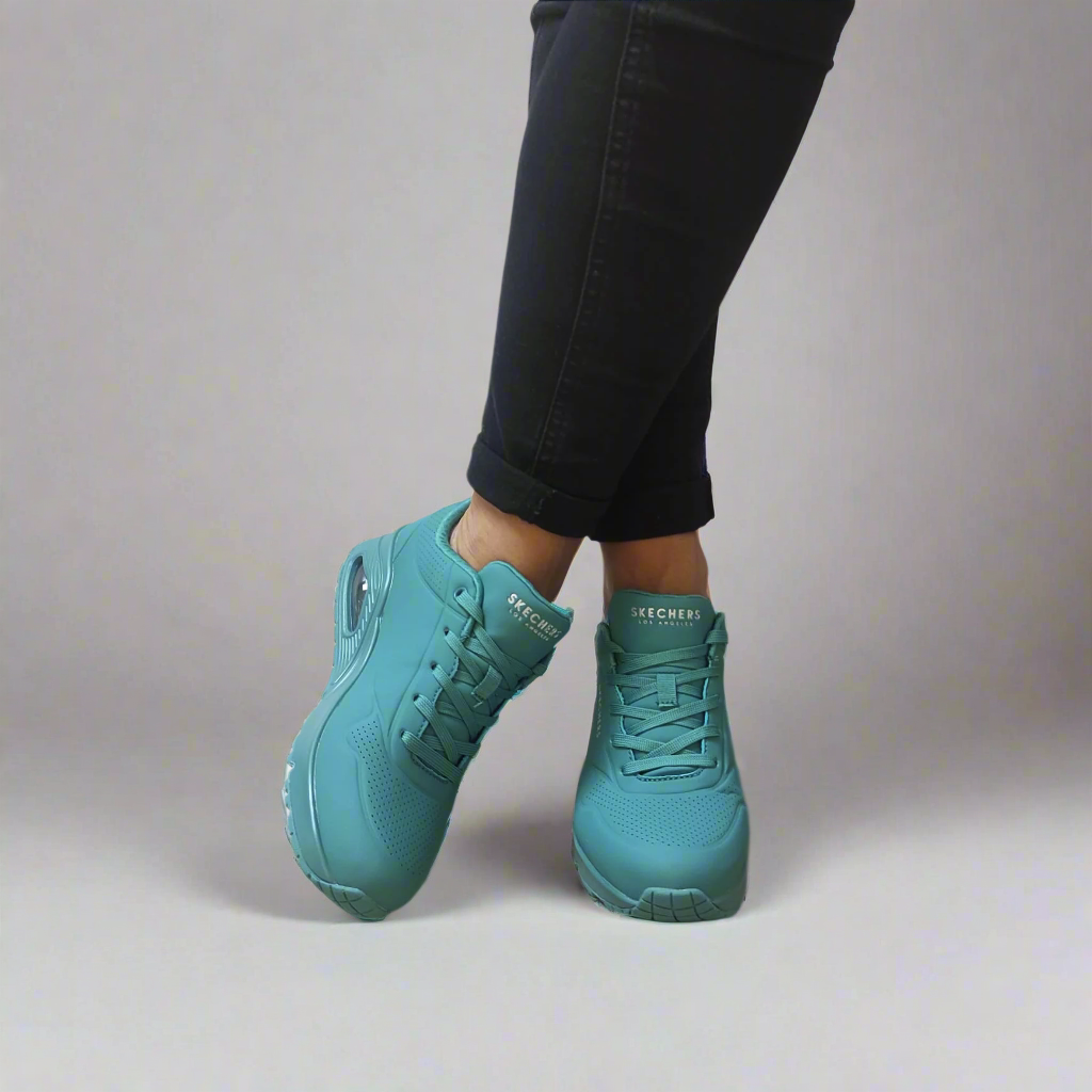 PANTOFI SPORT DAMA SKECHERS 73690 TEAL - imagine 3