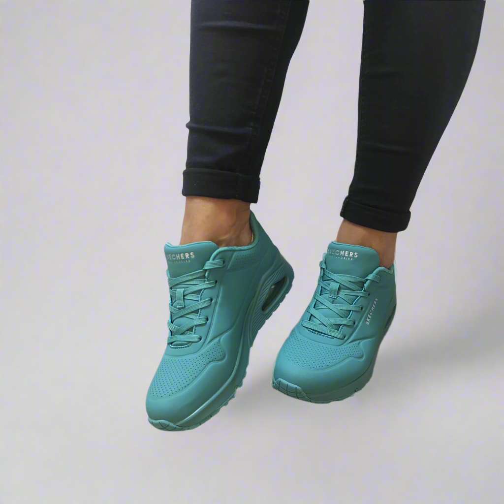 PANTOFI SPORT DAMA SKECHERS 73690 TEAL - imagine 4