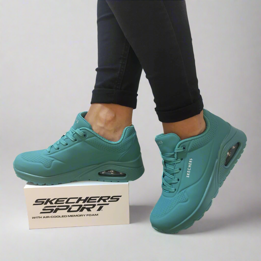 PANTOFI SPORT DAMA SKECHERS 73690 TEAL - imagine 2