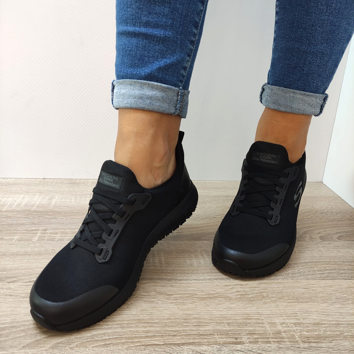 PANTOFI SPORT DAMA SKECHERS 77222EC BLK - imagine 4