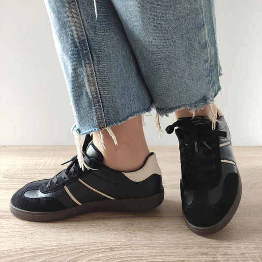 PANTOFI SPORT DAMA TAMARIS 23624-43 NEGRI CU BEJ