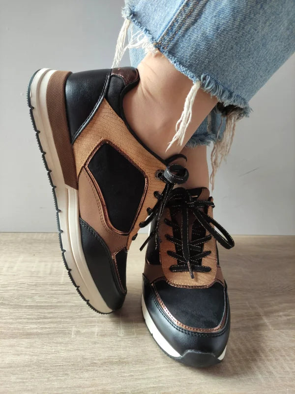 PANTOFI SPORT DAMA TAMARIS 23768-45 NEGRI CU MARO - imagine 4