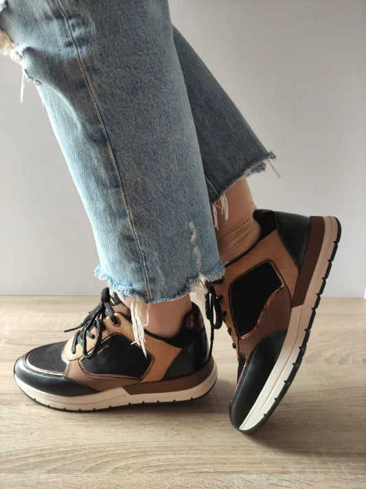 PANTOFI SPORT DAMA TAMARIS 23768-45 NEGRI CU MARO