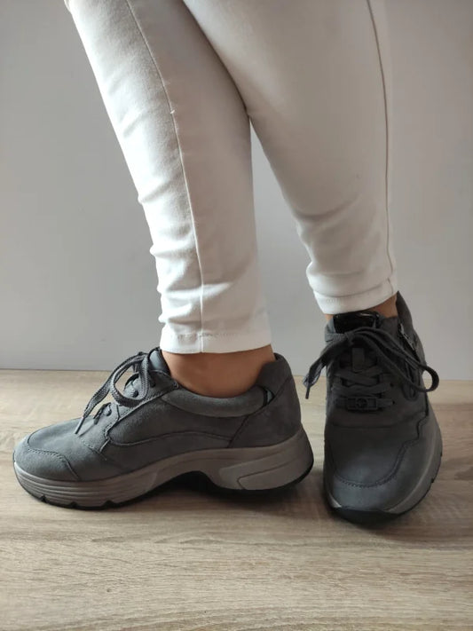 PANTOFI SPORT DAMA TAMARIS 83704-45 GRI ANTRACIT VELUR