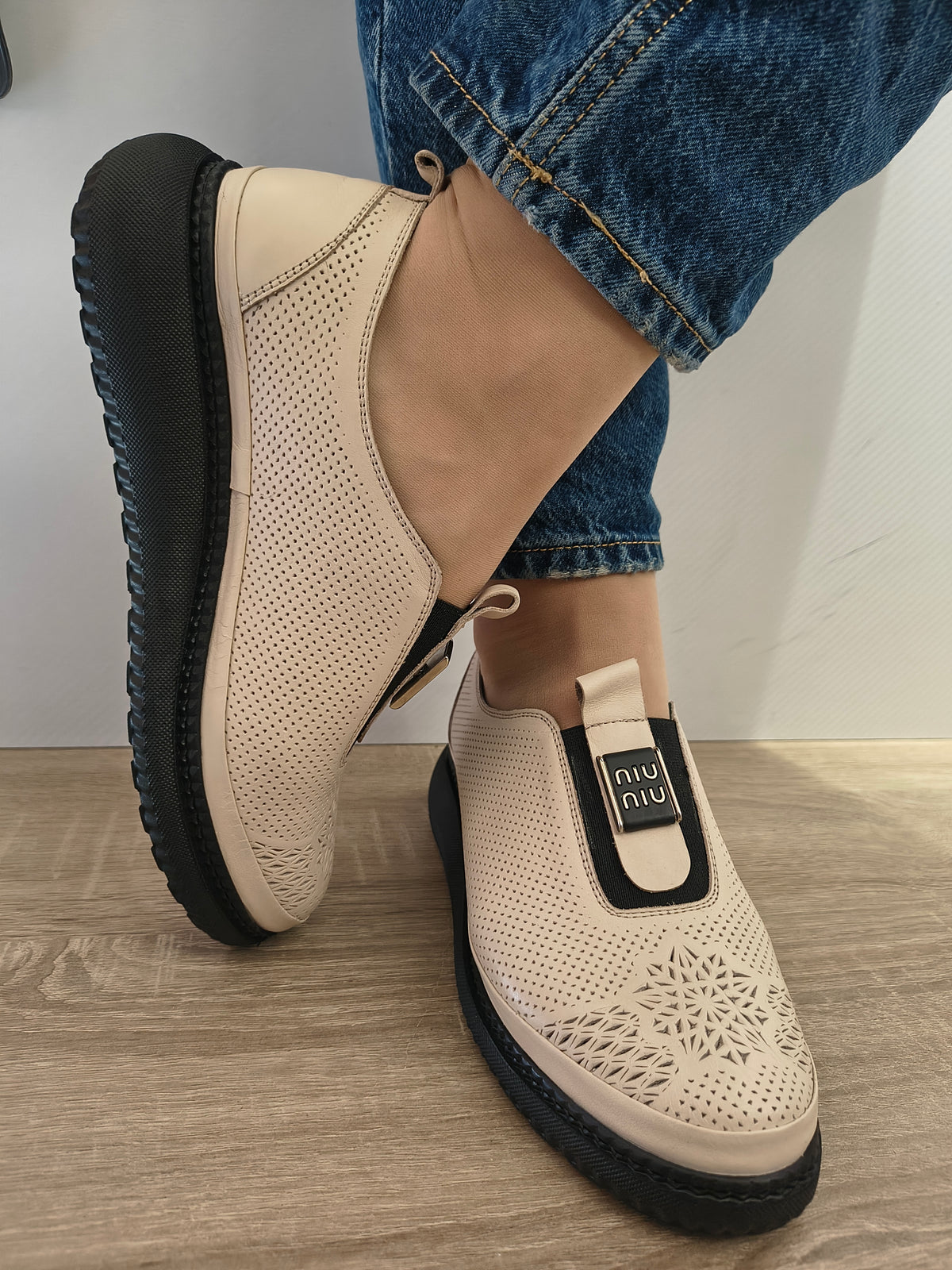 PANTOFI CASUAL DAMA DOGATI 017 542 BEJ - imagine 5