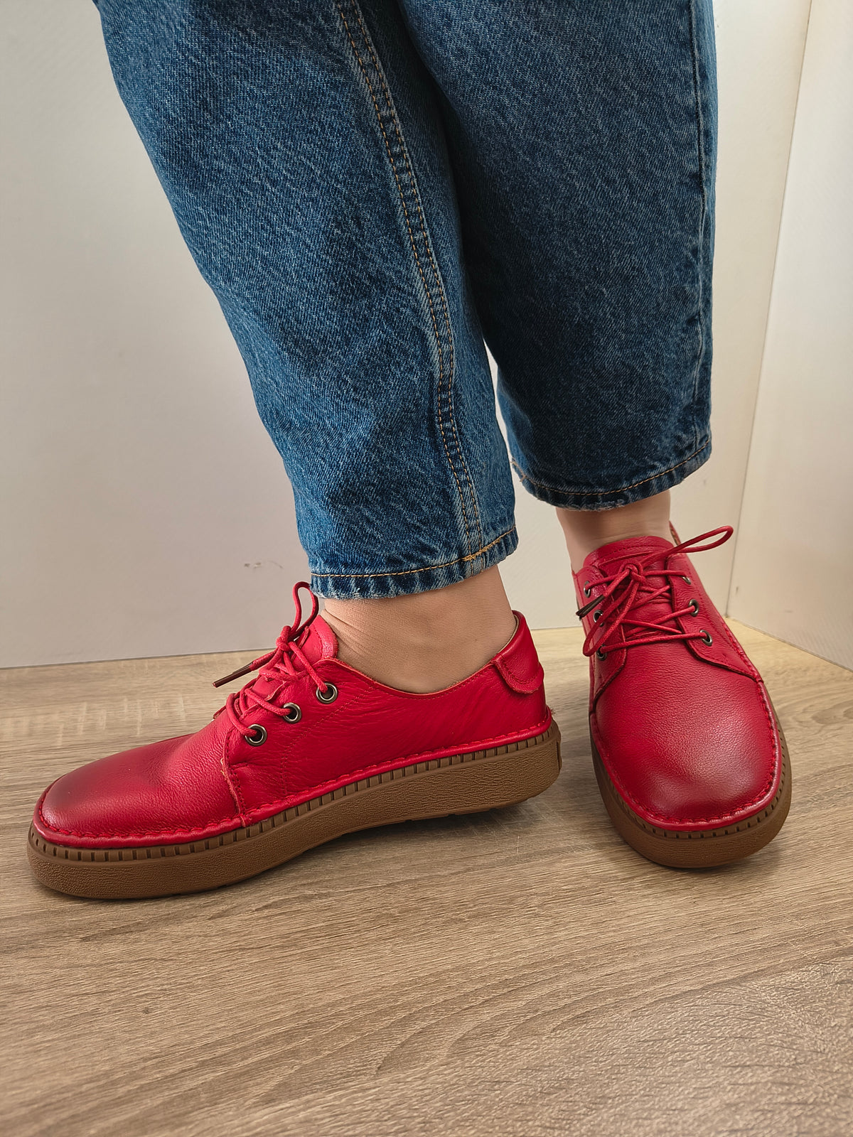 PANTOFI CASUAL DAMA FORMAZIONE 663 ROSII - imagine 2