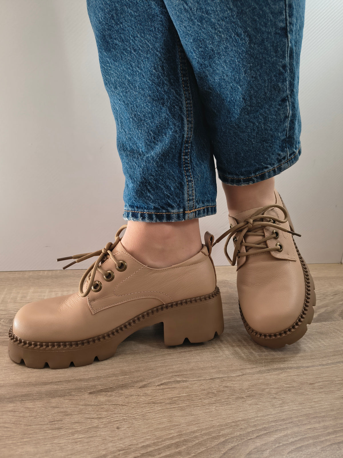 PANTOFI CASUAL DAMA FORMAZIONE 66922 APRICOT - imagine 2