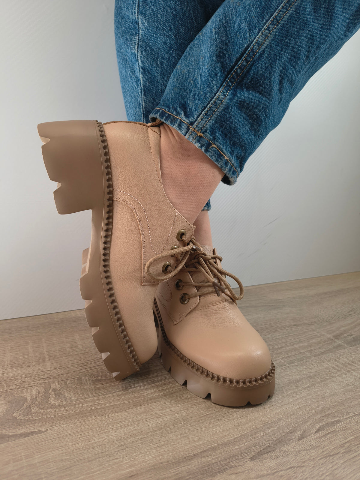 PANTOFI CASUAL DAMA FORMAZIONE 66922 APRICOT - imagine 5