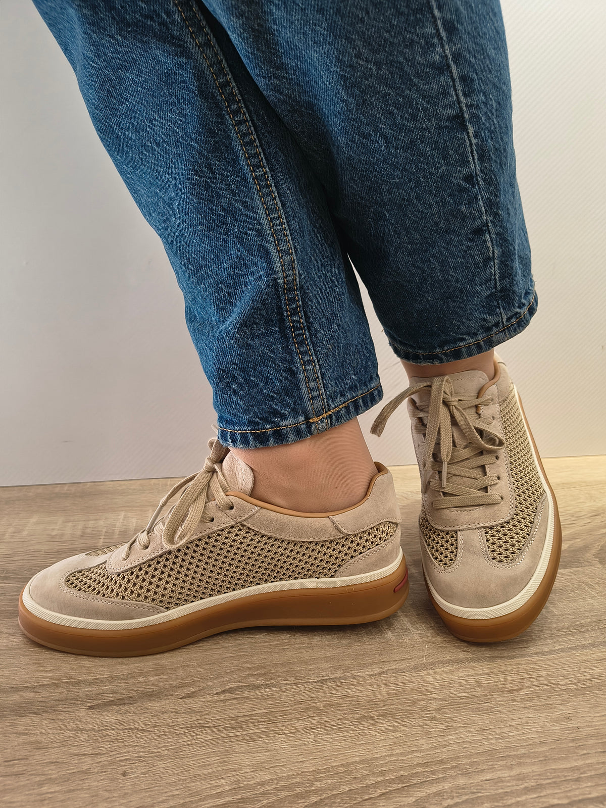 PANTOFI CASUAL DAMA FRANCO GERARDO 2501-1 BEJ - imagine 2