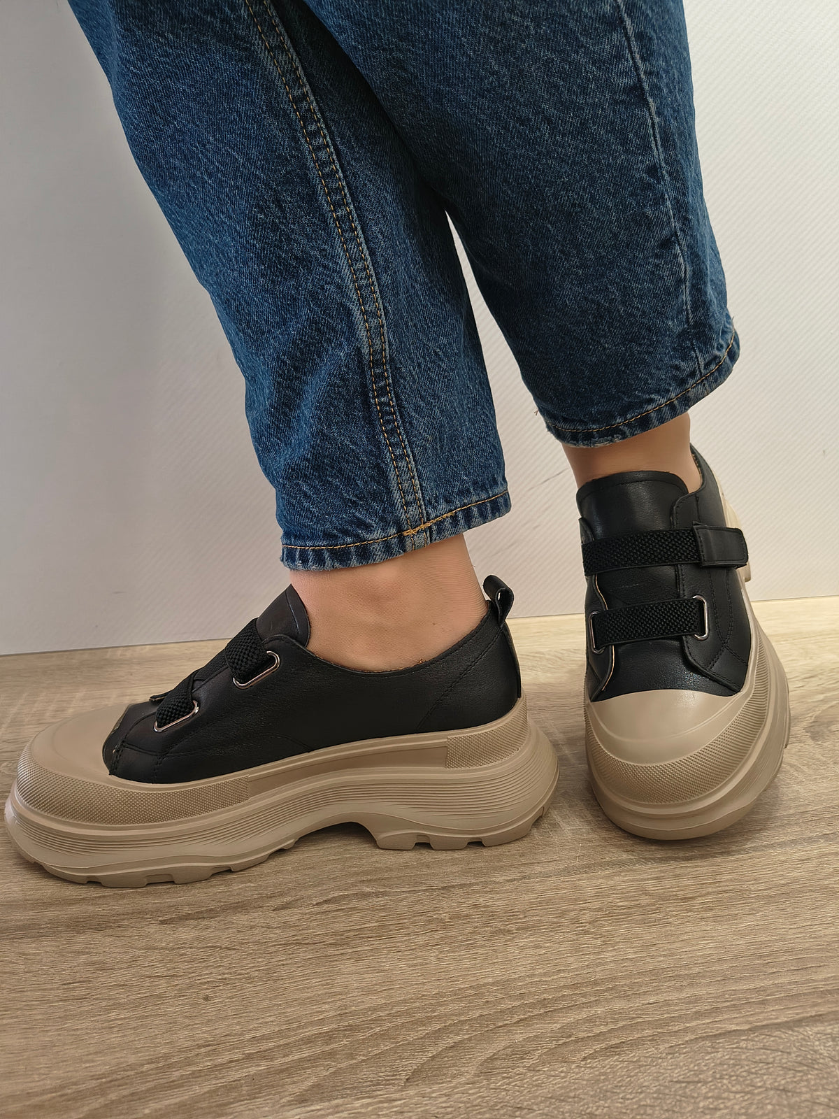 PANTOFI CASUAL DAMA FRANCO GERARDO 6806 NEGRI - imagine 2