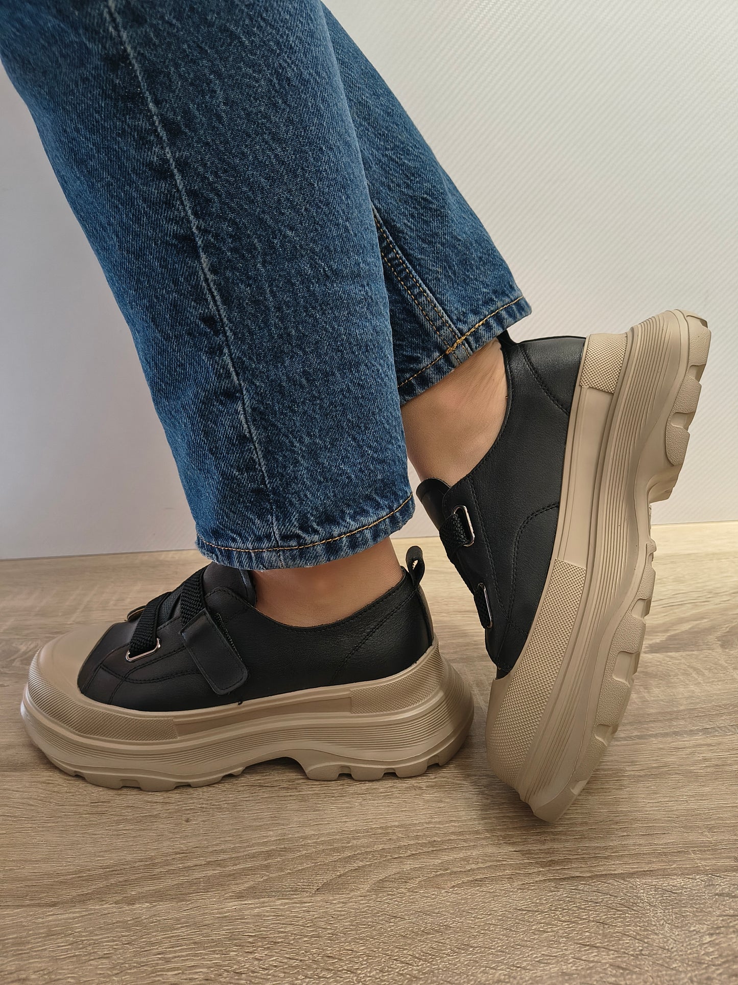 PANTOFI CASUAL DAMA FRANCO GERARDO 6806 NEGRI - imagine 3