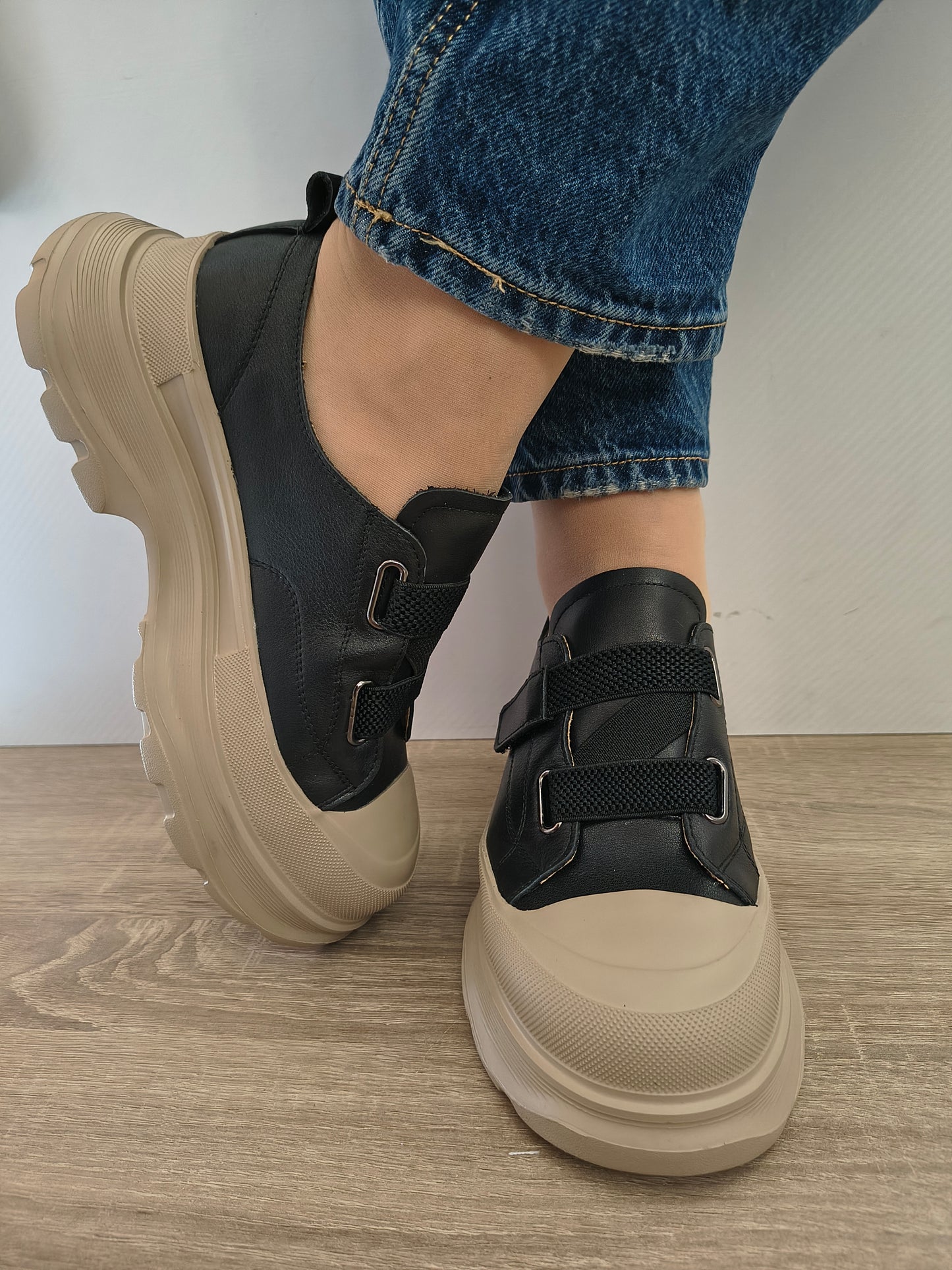 PANTOFI CASUAL DAMA FRANCO GERARDO 6806 NEGRI - imagine 6