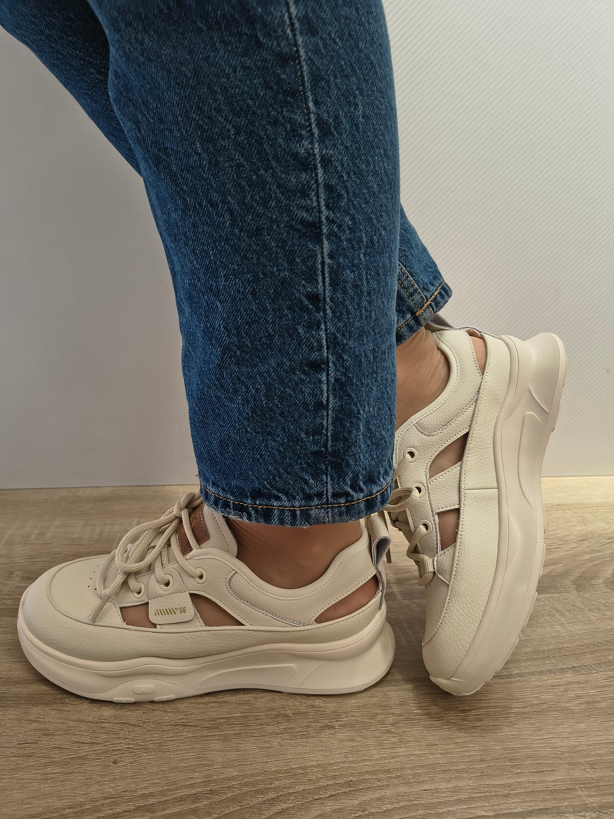 PANTOFI CASUAL DAMA FRANCO GERARDO 70136 CREM - imagine 3