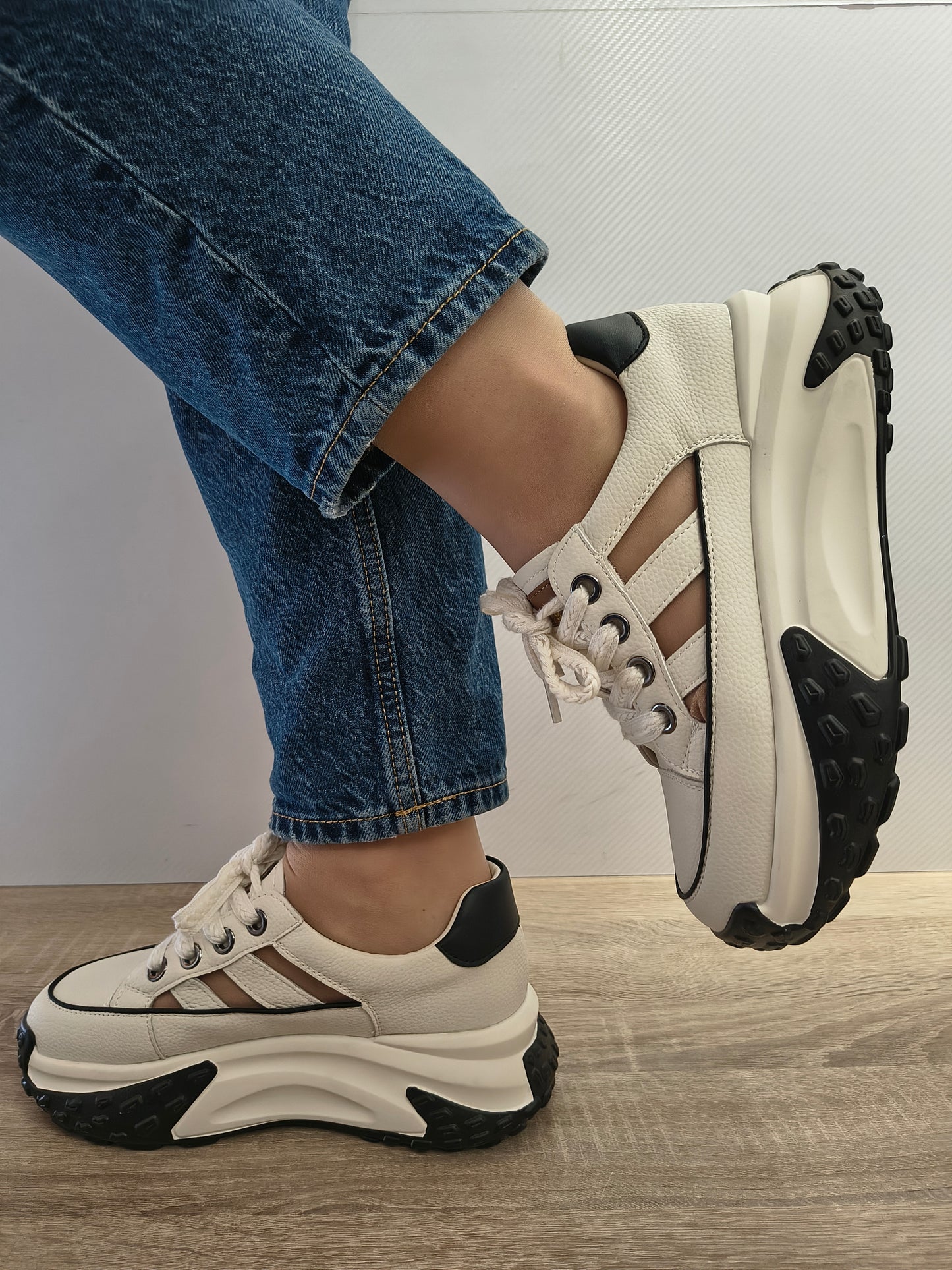 PANTOFI CASUAL DAMA FRANCO GERARDO 9071-1 WHITE SPRE CREM