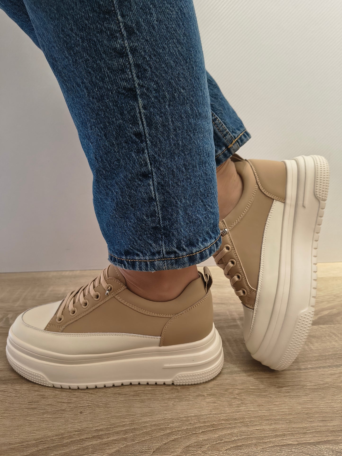 PANTOFI CASUAL DAMA FRANCO GERARDO 95569-8 APRICOT - imagine 3