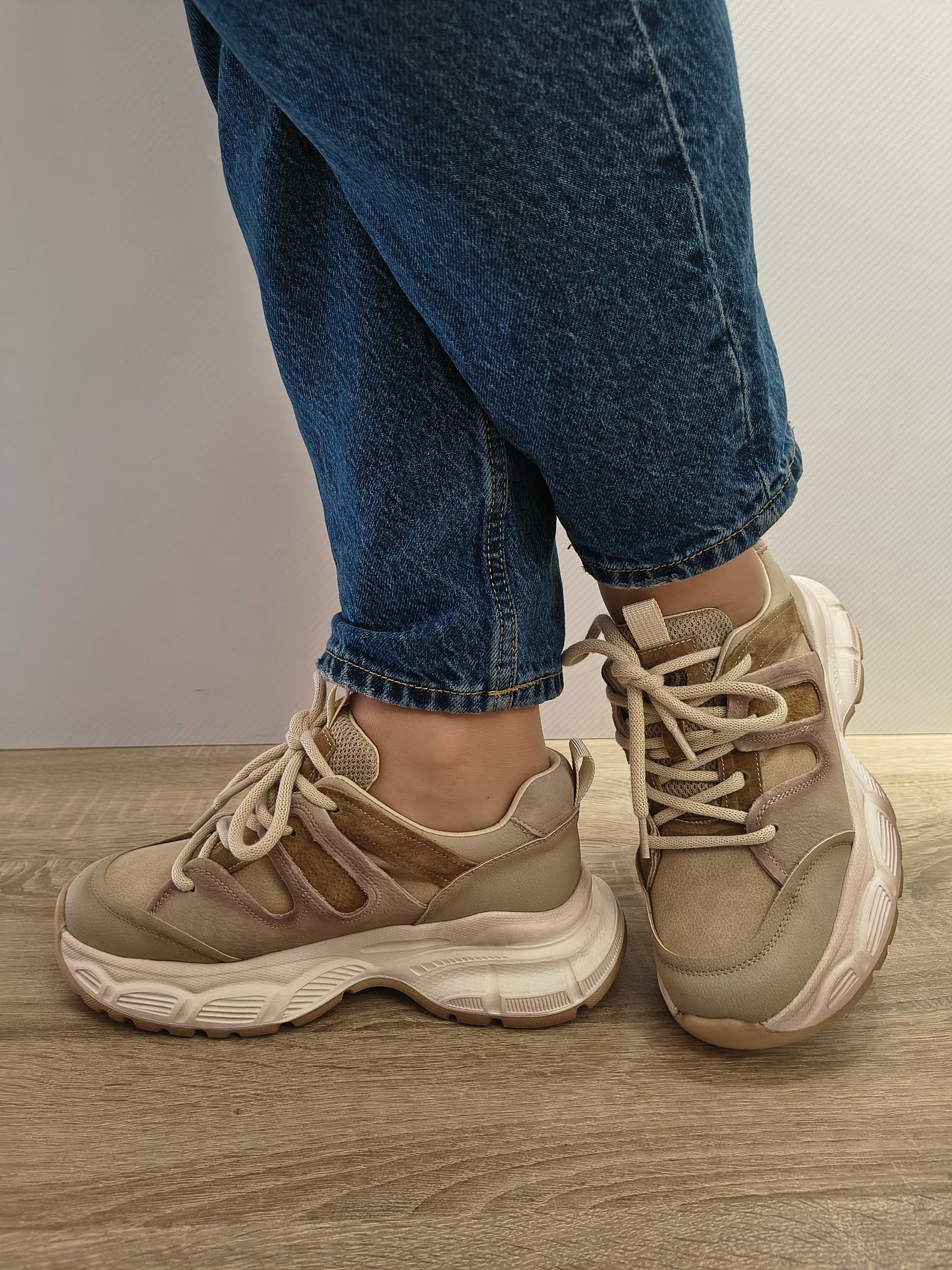 PANTOFI CASUAL DAMA FRANCO GERARDO HY3358 APRICOT - imagine 2