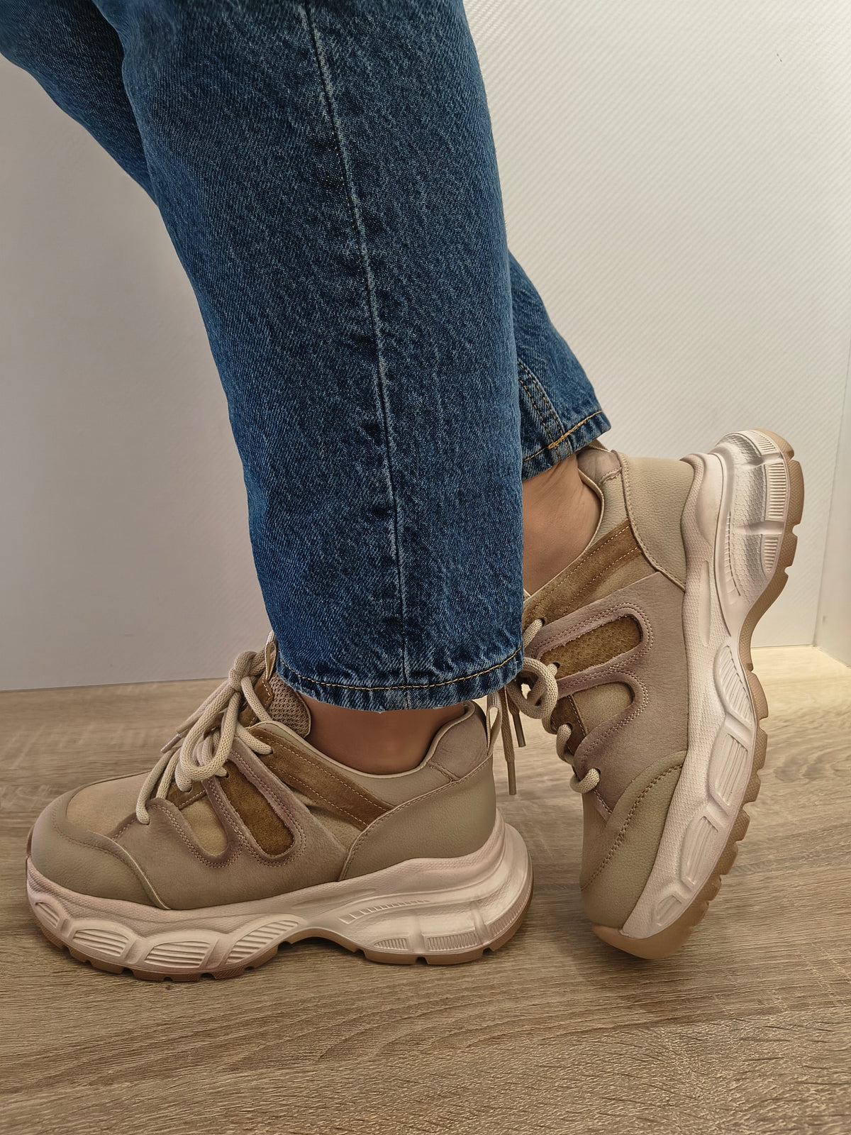 PANTOFI CASUAL DAMA FRANCO GERARDO HY3358 APRICOT - imagine 3