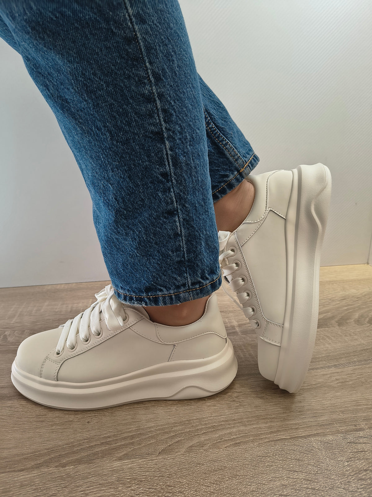 PANTOFI CASUAL FRANCO GERARDO FP26302 ALBI (SPRE CREM) - imagine 3