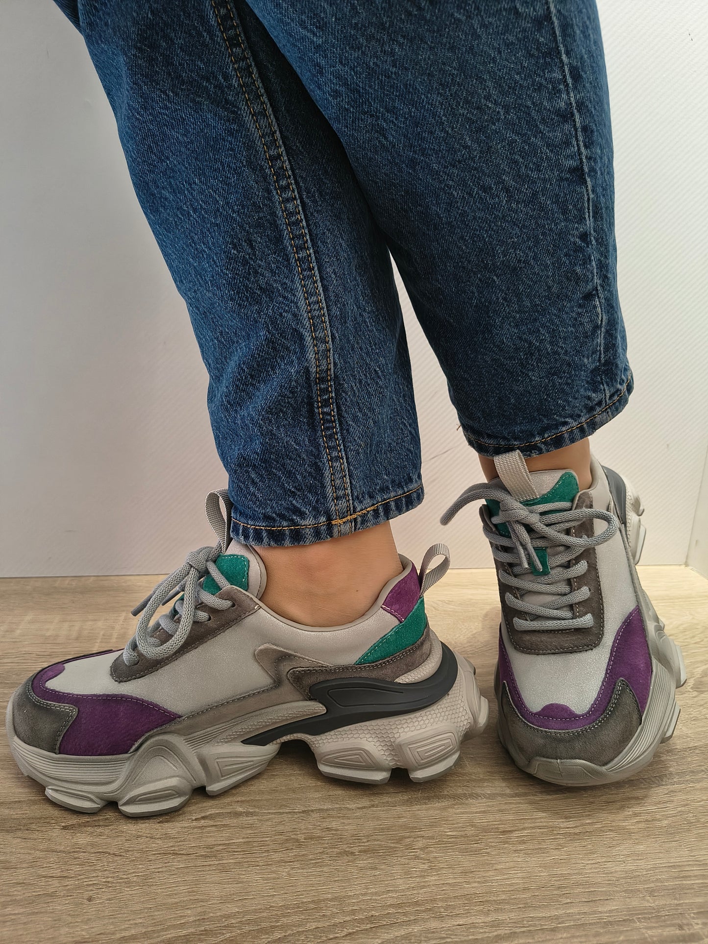 PANTOFI SPORT DAMA FRANCO GERARDO HY5796 GREY PURPLE