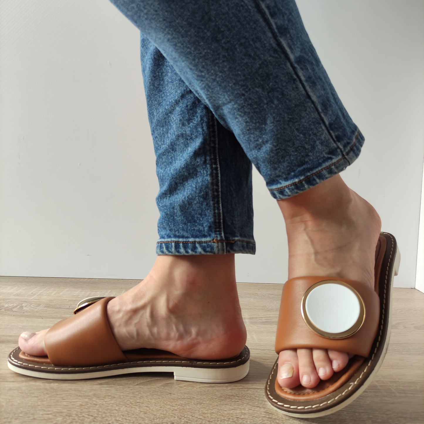 SABOTI CASUAL DAMA DOGATI TAS-396 U12 MARO CAMEL - imagine 2