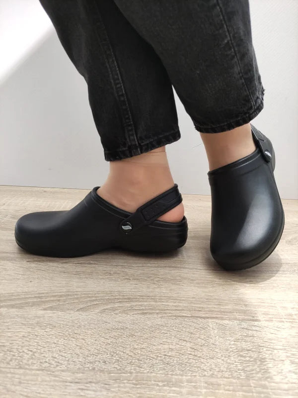 SABOTI WORK DAMA SKECHERS 08067EC BLK - imagine 2
