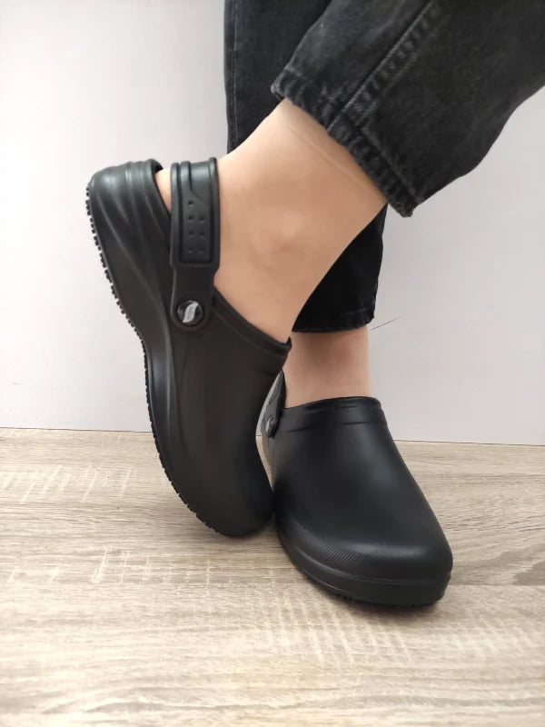 SABOTI WORK DAMA SKECHERS 08067EC BLK - imagine 3