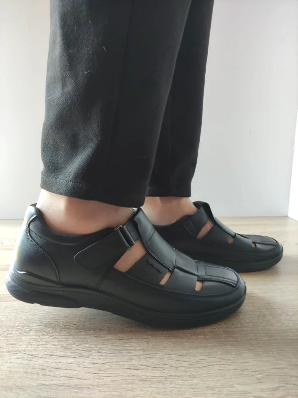 SANDALE BARBATI MELS 232706 NEGRE - imagine 2