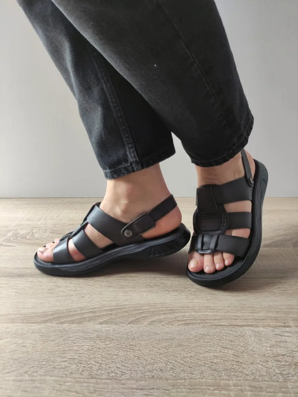 SANDALE BARBATI MELS Y5011S GRI - imagine 3