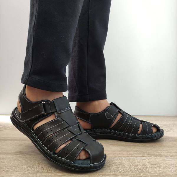 SANDALE BARBATI NICOLIS 75405 NEGRE - imagine 5